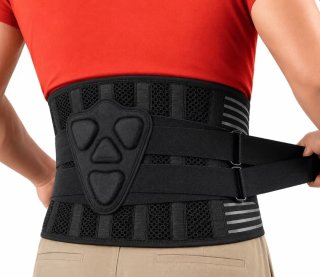 Faja Lumbar Soporte Espalda Negra