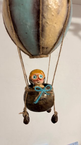 Mongolfiera artigianale decorativa