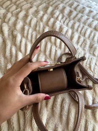 Bolso mini marrón chocolate