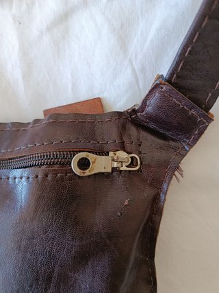 Bandolera/Riñonera de Cuero Artesanal - Marrón