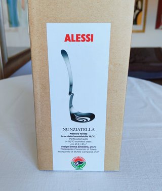 Alessi Nunziatella mestolo per mozzarella, scatola