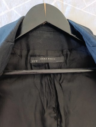 Chaqueta Zara Negra Mujer Talla S