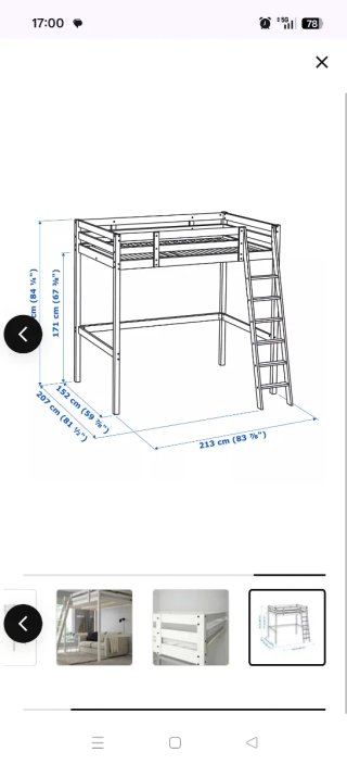 Cama alta Stora IKEA