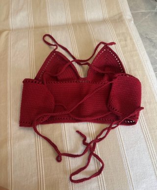 Top Crochet Rojo