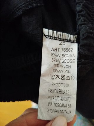 Falda pantalón boho negra talla única