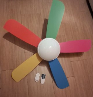 Ventilador Techo Multicolor con Mando