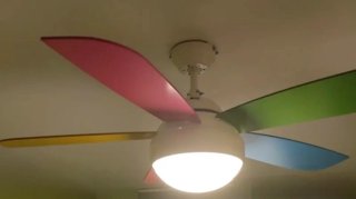 Ventilador Techo Multicolor con Mando