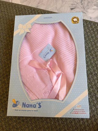 Mantita hilo rosa Nana's para bebé
