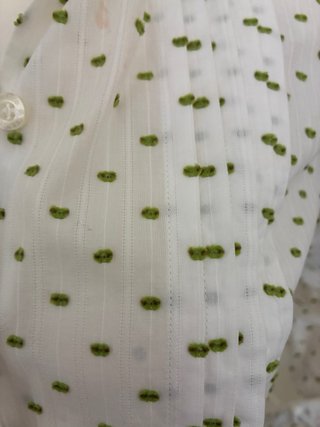 Camisola HIERRO ALBERO verde y blanco 100 algodon