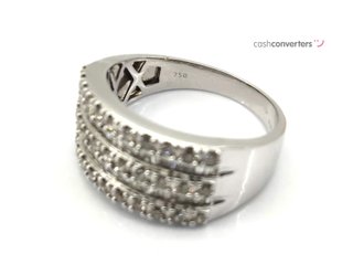 anillo oro 18k con piedra con diamante