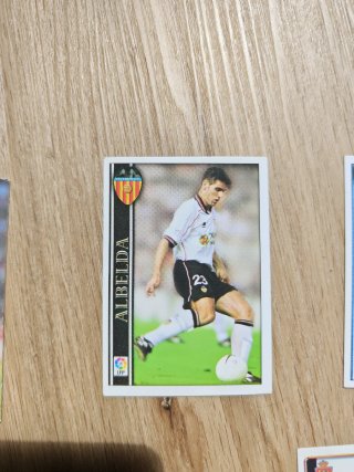 Lote cromos fútbol 96-97 (Morientes, López, etc.)