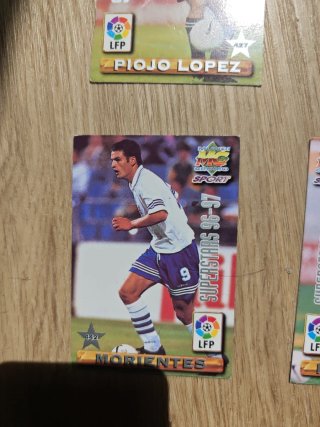 Lote cromos fútbol 96-97 (Morientes, López, etc.)