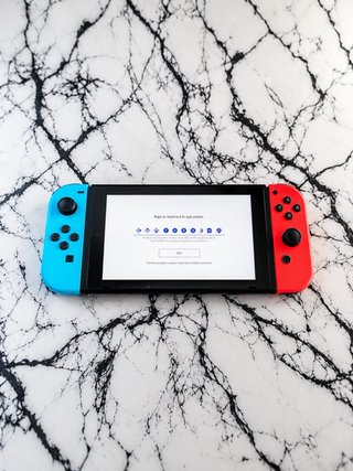 Nintendo Switch + Nintendo Charger + Joy-Con Grip