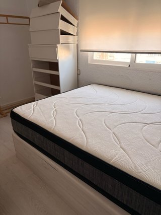 Cama Matrimonio 135cm con Canapé Madera