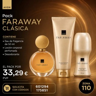 Pack Perfume Far Away Clásica Avon