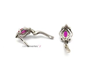 pendientes plata 925mm con piedra