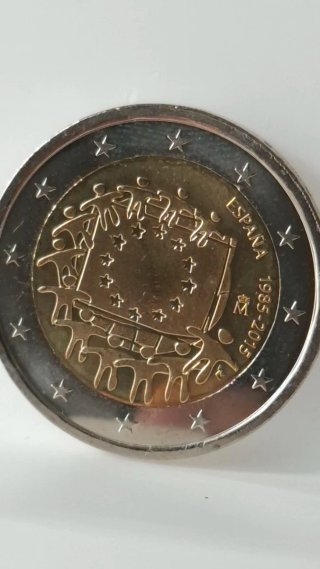 Moneda 2€ España 2015 - 30° Aniversario- S/C