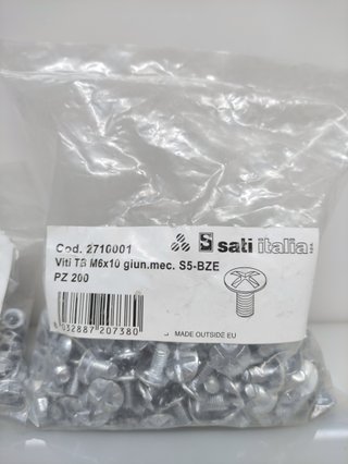 Kit 400 Viti e Dadi Sati Italia M6 2710001 2710501