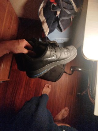 43 Zapatillas Nike Air Force Jewel Negras