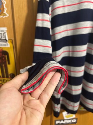 Camiseta Miu Miu rayas azul/gris