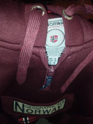 Sudadera Geographical Norway Roja