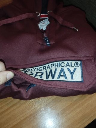 Sudadera Geographical Norway Roja