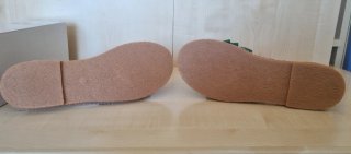 Sandali donna con fiocco verde