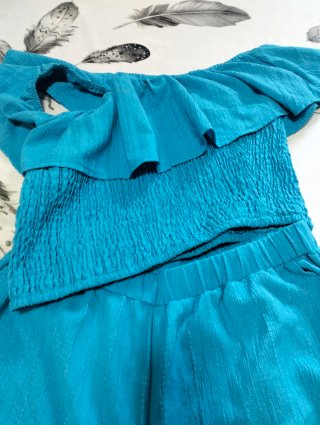 Completo donna blu