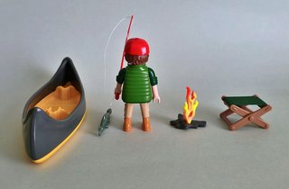 Playmobil Pescador Con Canoa