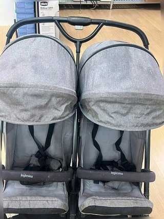 Passeggino Doppio Inglesina Twin Sketch - Grigio