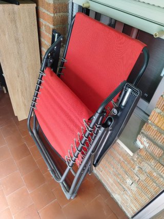Tumbona Silla Reclinable Roja