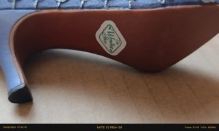 Mini zapato y bolso de porcelana decorados
