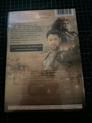 DVD Gladiator (Español) - Ganadora 5 Oscar