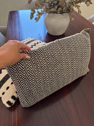 2 Cojines Lujo Beige y Negro