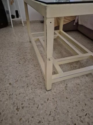 Mesa de centro elevable cristal floral Mesa elevab