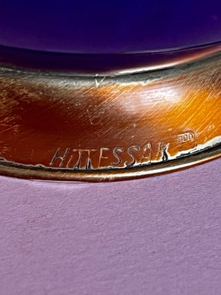 Vaso Hittessak Ceramica Raku Argento 800 Vintage