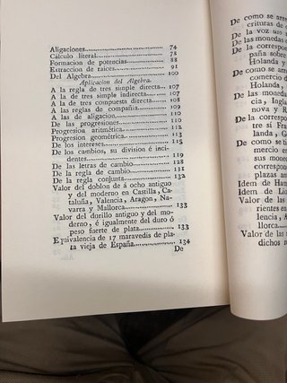 Llave Aritmética y Algebráica  Barcelona 1801