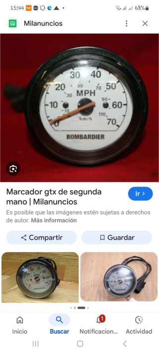 Relojes y caja encendido Seadoo GTX DI