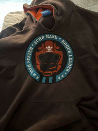 Sudadera Adidas Marrón Naranja