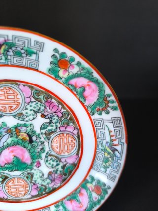 Prato Rosa Mandarim 13cm Porcelana Macau