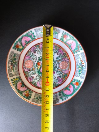 Prato Rosa Mandarim 13cm Porcelana Macau