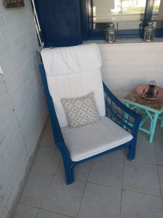2 Sillones Mimbre con Cojines