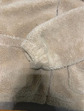 Chaqueta de borreguito beige