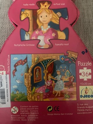 Puzzle Princesa y Rana Djeco 36 piezas