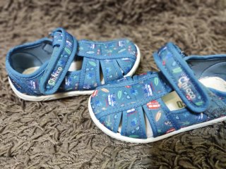Sandalias Chicco Talla 25 Azul Estampado azul