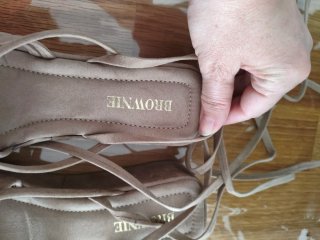 Sandalias Brownie Beige Talla 38