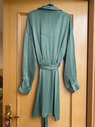Vestido Zara verde talla M