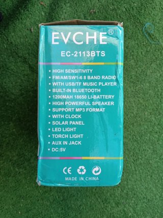 Radio portátil de emergencia EVCHE Solar