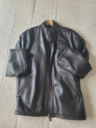 Chaqueta de Piel SERRA Marrón Talla 58