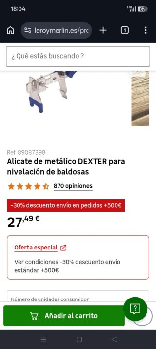 Alicate para azulejos